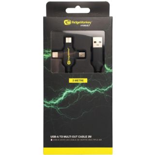 Ridge Monkey USB-A to Multi Out Cable 1m - 